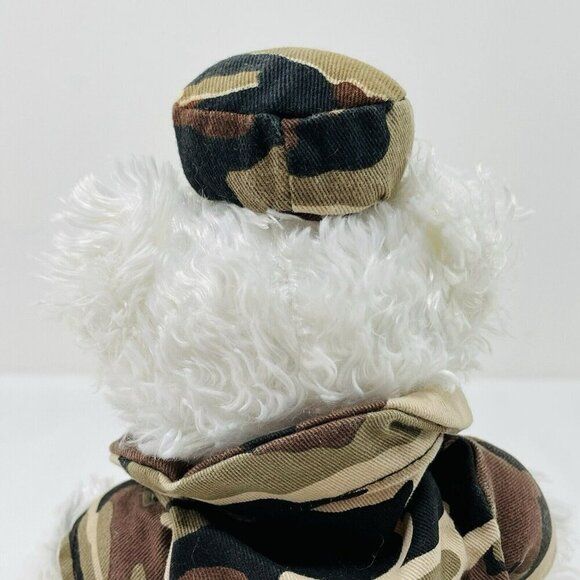 Artistic Toy Bear Plush Army Military Soldier Jacket Veteran Uniform Hat Costume - Picture 11 of 12